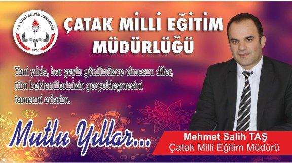İlçe Milli Eğitim Müdürü Mehmet Salih TAŞdan Yılbaşı Mesajı