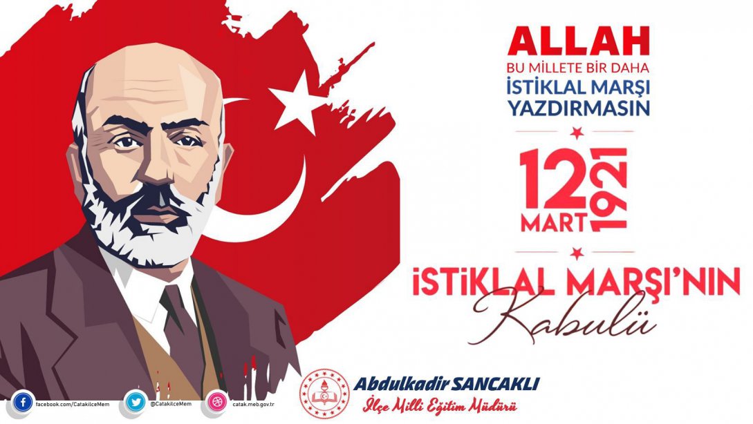 Müdür Sancaklı'dan 'İstiklal Marşının Kabulü ve Mehmet Akif Ersoy'u Anma Günü' Mesajı